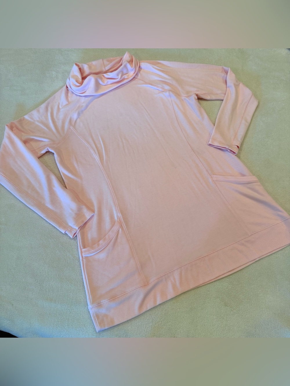 tek gear Light Pink Cowl Neck Tunic